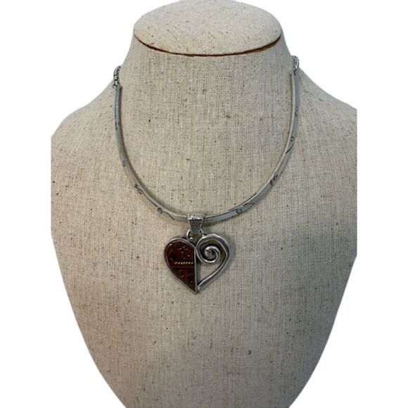 Brighton Pablos Passion Necklace Choker Heart Pendant Bracelet Earrings Set - Picture 2 of 7